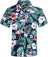 Meilicloth Men's Hawaiian Shirt Short Sleeve Funky Casual Button Down Beach Hawaiian-Print Black Flamingo, A Black Flamingo, M