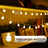 Ghirlanda luminoasa decorativa 5 m, 50 LED glob, 8 moduri si telecomanda, IP44, alb cald