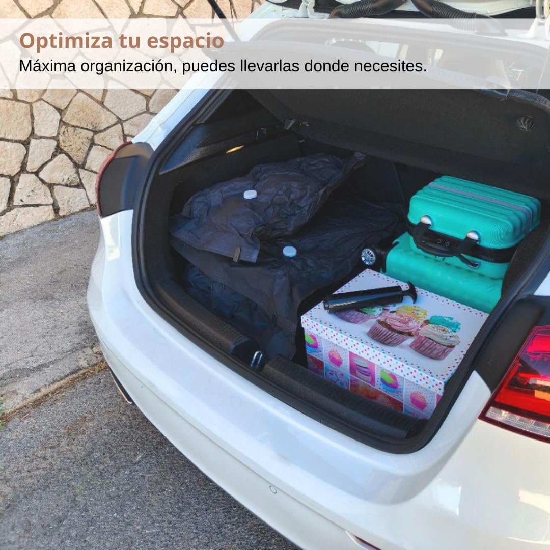 Set 6 saci de vidare pentru haine, 2S 2M 2L, cu pompa manuala si etichete