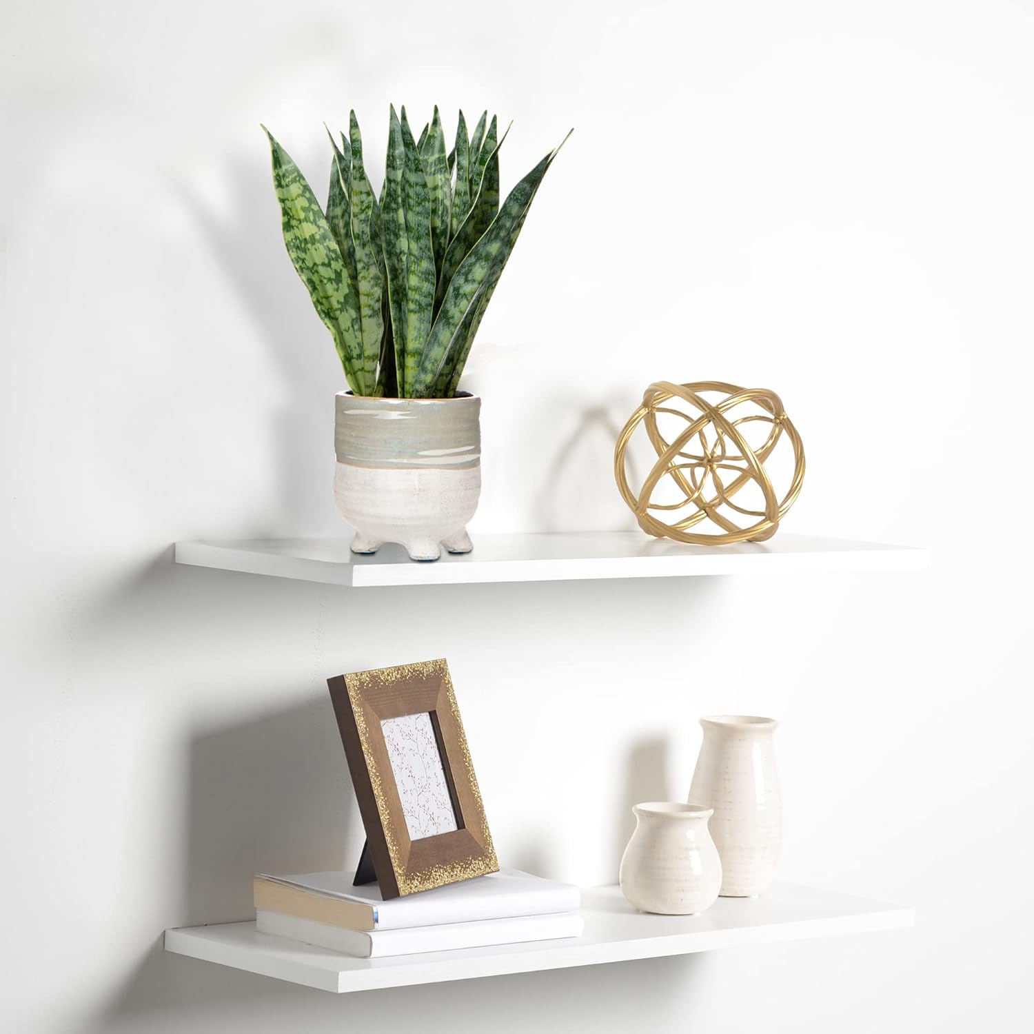 Plantă artificială Sansevieria în ghiveci ceramic, 31 cm, pentru interior și exterior