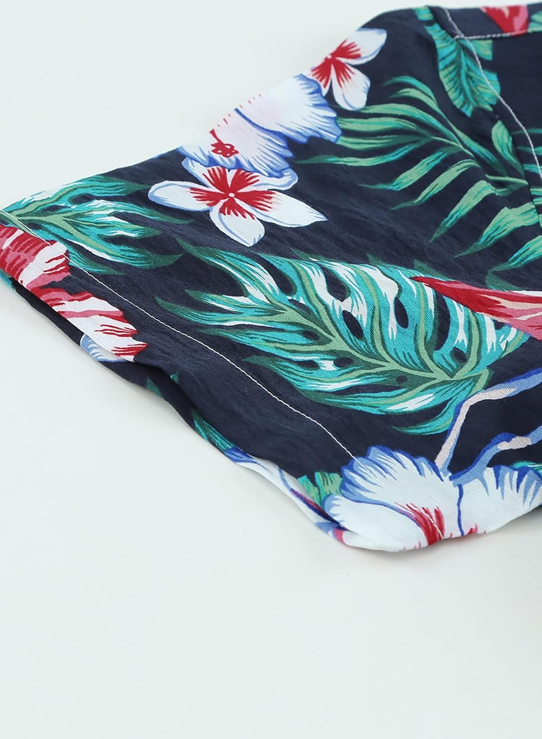 Meilicloth Men's Hawaiian Shirt Short Sleeve Funky Casual Button Down Beach Hawaiian-Print Black Flamingo, A Black Flamingo, M