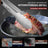 Set 2 clesti bucatarie din inox, 23 cm si 30,5 cm, cu blocare, maner silicon antiderapant