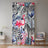 Draperie pentru cameră copii, model safari cu flamingo și zebră, 107 x 160 cm, cu buzunar pentru galerie, 1 panou