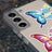 Set 64 stickere fluturi acuarela, detasabile, PVC, multicolor