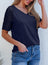 Dokotoo Women's T-Shirt Summer Lace Short Sleeve Blouse Shirt Casual V-Neck Loose Tops Shirts Top S-2XL