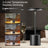 Set 2 lămpi LED de masă, 3 temperaturi de culoare, intensitate reglabilă, baterie 6000 mAh, IP54, negre