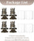 Set 4 suporturi pentru lumânări pastilă, metal și sticlă, model ren, 12 x 8 cm, negru