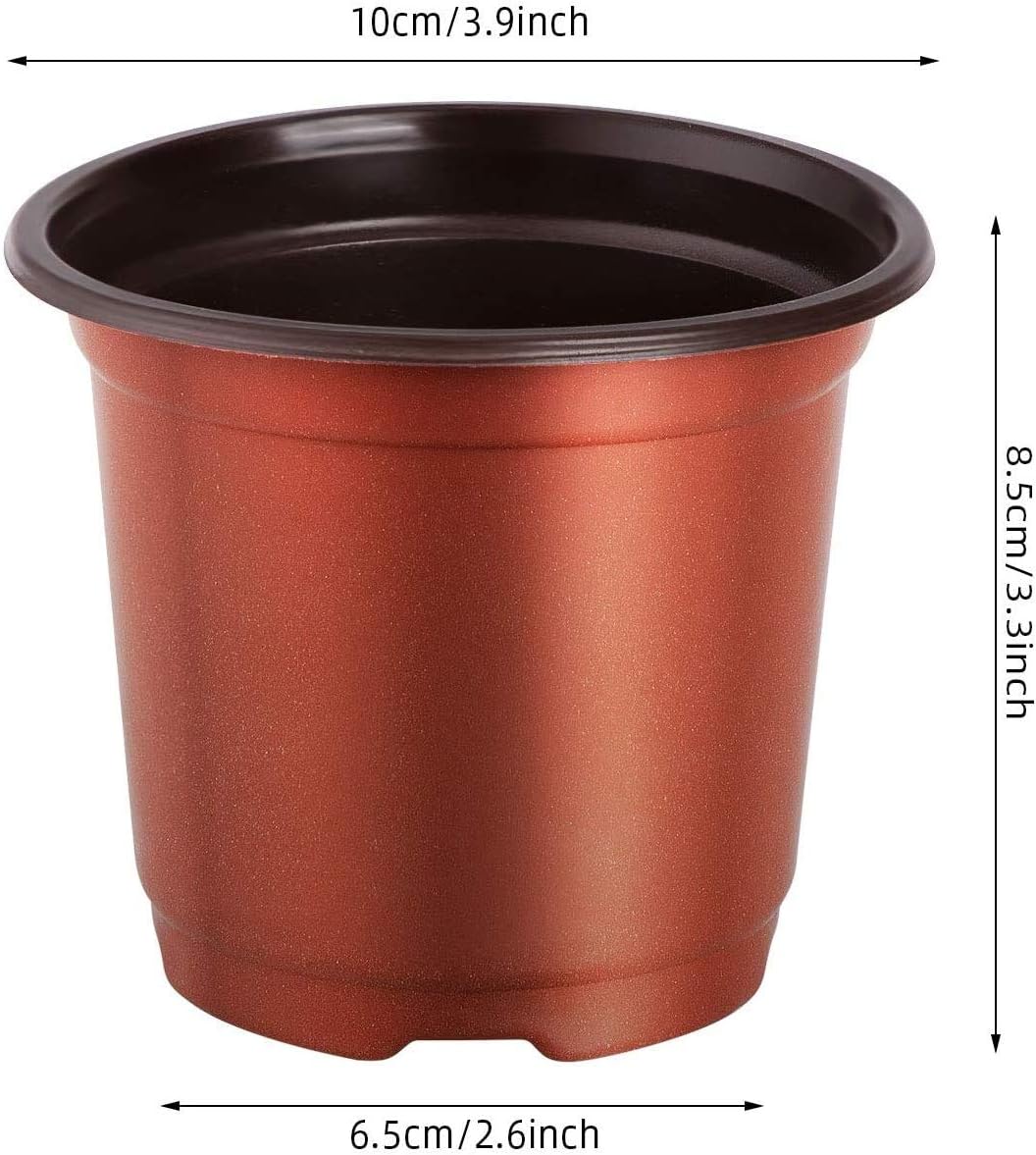 Set 50 ghivece pentru rasaduri cu dom reglabil, diametru 10 cm, orificii drenaj, 50 etichete