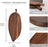 Tava servire decorativa din lemn de acacia 38 x 15 x 1,5 cm, model frunza