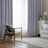 Set 2 draperii opace cu inele, efect de întunecare, protecție termică, 140 x 225 cm, gri alb