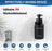 Set 2 dozatoare sapun lichid si lotiune din sticla, montaj perete autoadeziv, pompa din inox, 400 ml