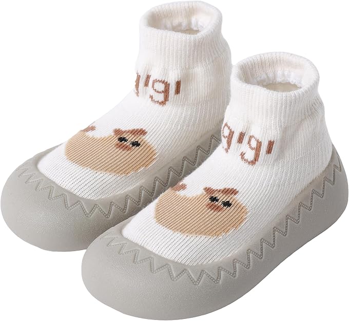 Pantofi tip șosetă pentru bebeluși, talpă moale din cauciuc, antiderapanți și respirabili, slip-on, unisex, 12-18 luni