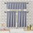 Set 2 perdele scurte, model în relief, 76 x 91 cm, rezistente la apă, gri