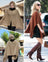 DiaryLook Cashmere Feeling Knitted Poncho Women's Elegant Long Cape Women's Poncho for Women Soft Buttons Lightweight Wrap Scarf Cardigan for Spring Summer Winter Gift for Women