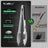 Set 2 clesti bucatarie din inox, 23 cm si 30,5 cm, cu blocare, maner silicon antiderapant