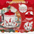 Set 2 borcane ceramice pentru biscuiți, cu capac, 14 x 10,2 x 10,2 cm, model de Crăciun