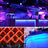 Set 2 benzi LED RGB, 2 x 2 m, 120 LED, IP65, cu baterii