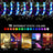 Set 2 benzi LED RGB, 2 x 2 m, 120 LED, IP65, cu baterii