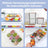 Set 2 cutii pentru gustări, 8 compartimente, 32 x 22 x 9 cm, cu capace individuale