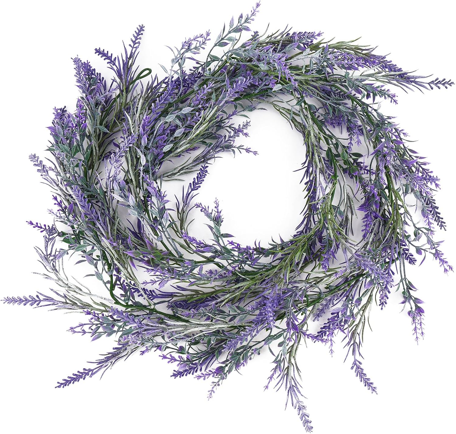 Gosknor Pack of 2 Lavender Purple Artificial Garland, 180 cm Summer Spring Garlands, Flowers, Lavender Wreath for Farmer Weddings, Porch, Stairs, Mantle, Table, Indoor and Outdoor Decoration
