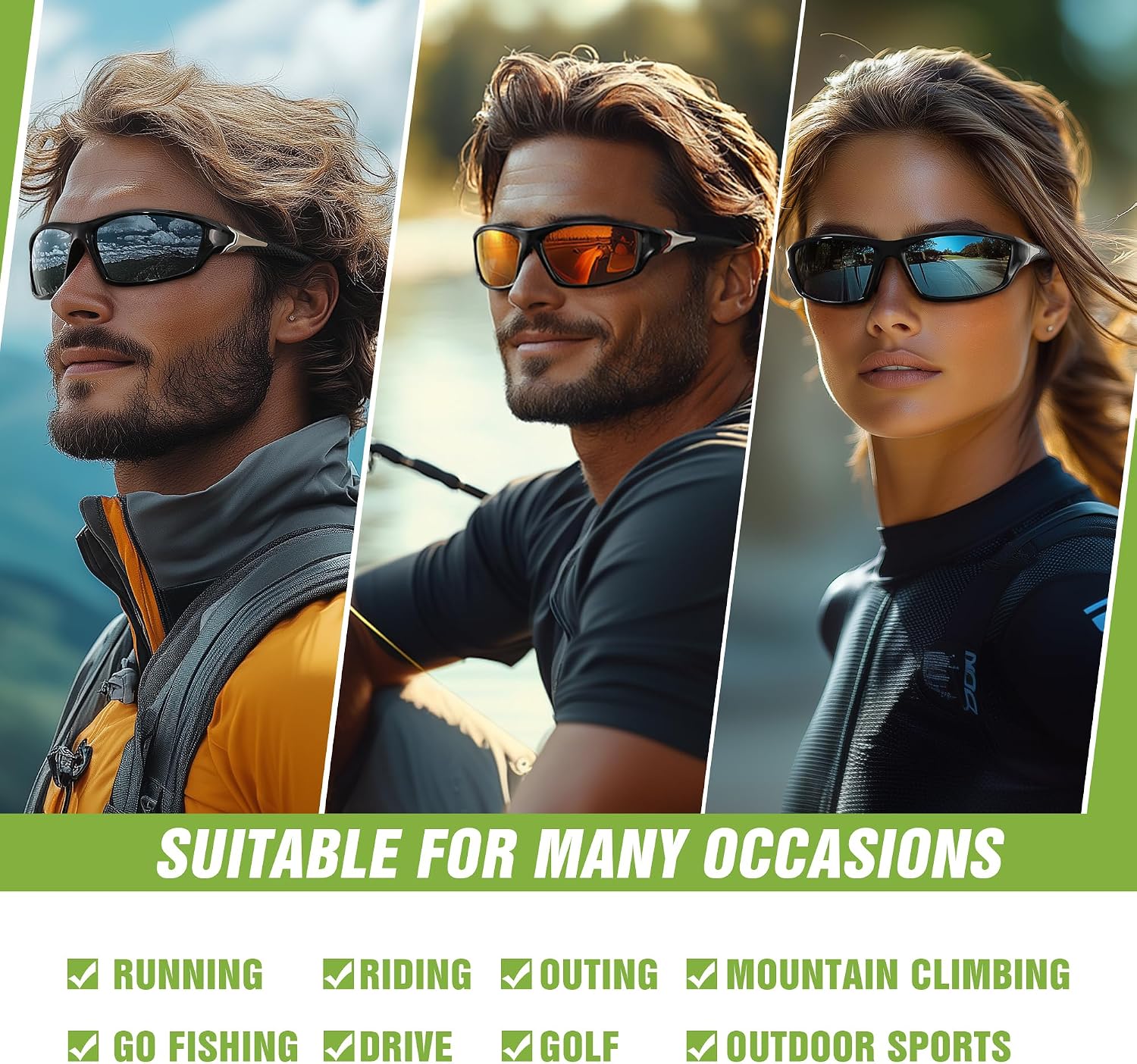 Night Vision Driving Glasses Anti-Glare Men Women Yellow Night Vision UV400