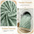 Enyhom Cuddly Fleece Blanket 228 x 228 cm, Double-Sided Soft Fluffy Sofa Blanket, Warm Plush Jacquard Blanket for Couch, Room, Decoration, Living Cuddly Blankets, Green