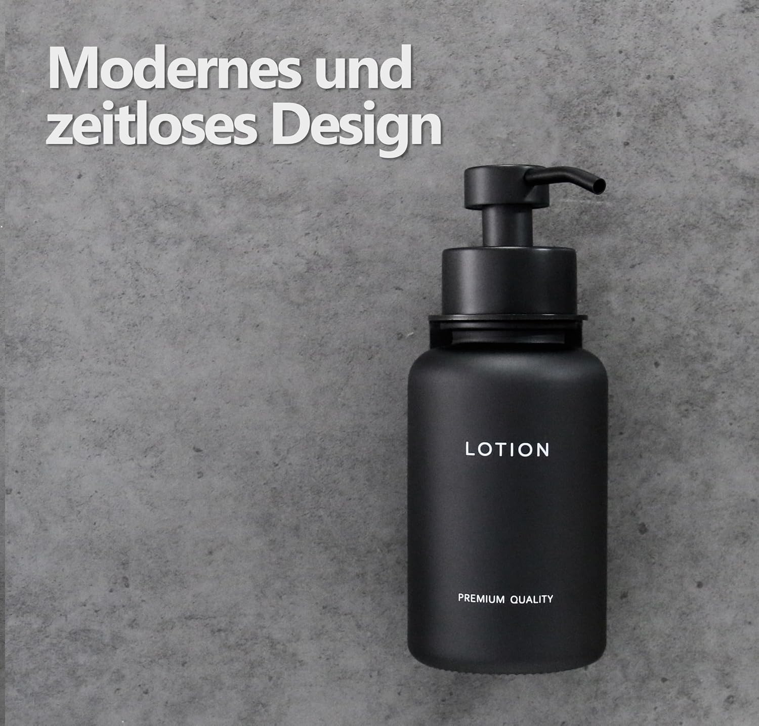 Set 2 dozatoare sapun lichid si lotiune din sticla, montaj perete autoadeziv, pompa din inox, 400 ml