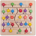 Puzzle din lemn cu numere si simboluri matematice, joc educativ Montessori, Engleza