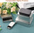 Set 6 cutii metalice cu capac, 107 x 70 x 60 mm, tabla cositorita, argintiu