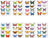 Set 128 stickere de perete cu fluturi, model acuarela, PVC, repozitionabile, multicolor