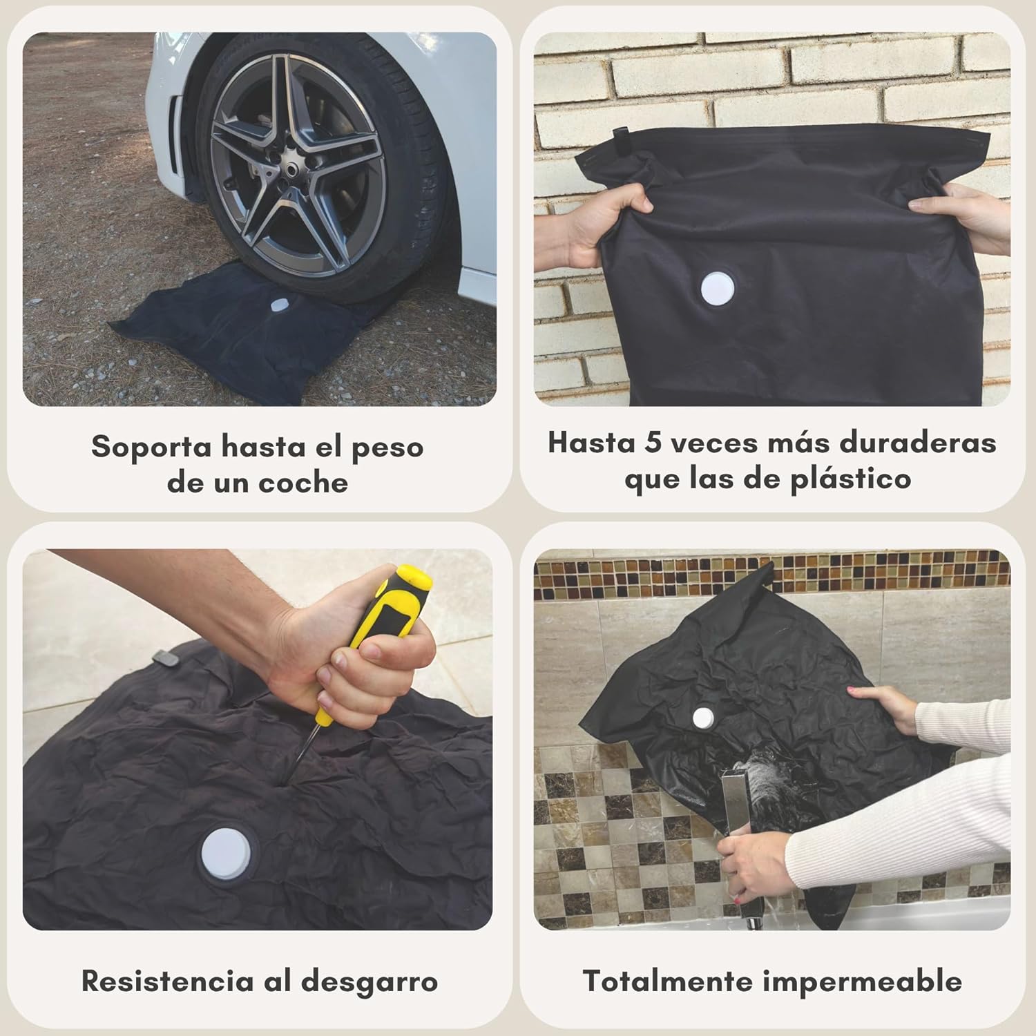 Set 6 saci de vidare pentru haine, 2S 2M 2L, cu pompa manuala si etichete