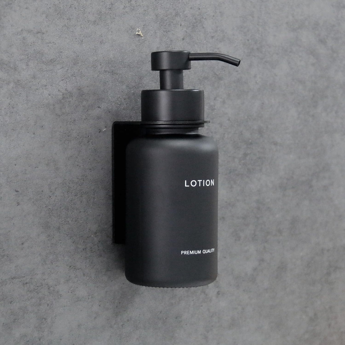 Set 2 dozatoare sapun lichid si lotiune din sticla, montaj perete autoadeziv, pompa din inox, 400 ml