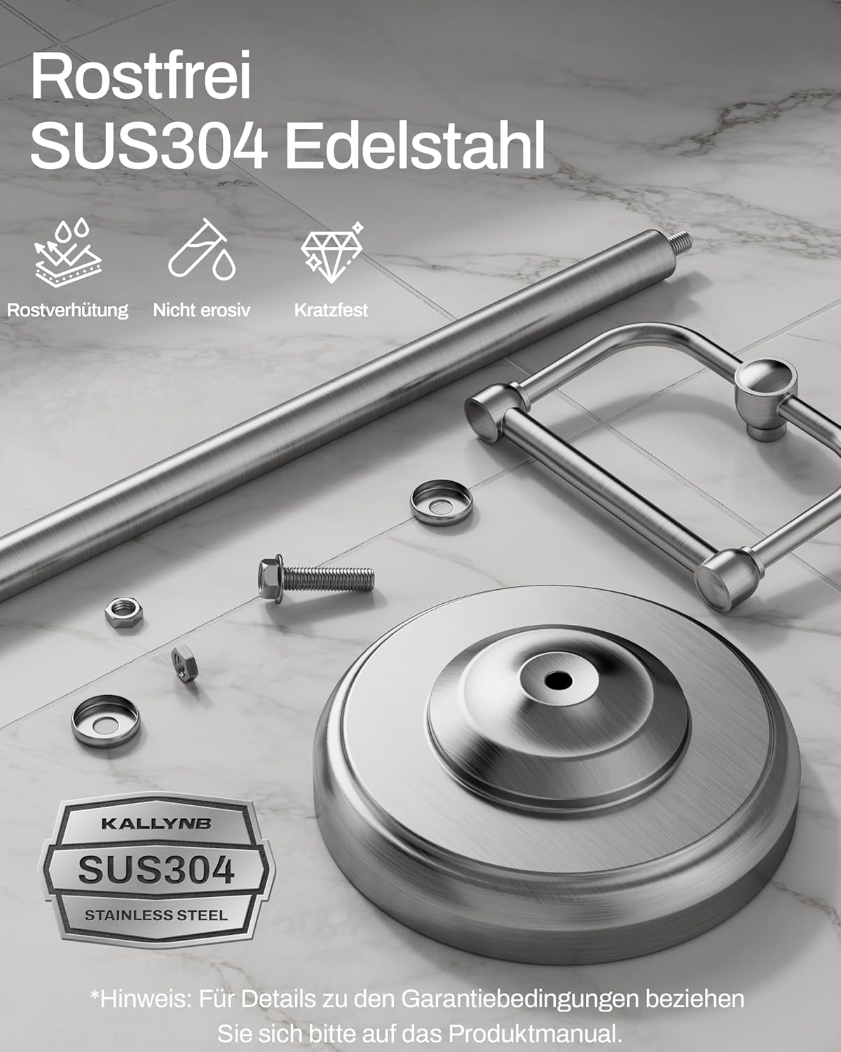 Suport stativ hartie igienica 56 cm, inox, baza grea, depozitare 4 role, negru