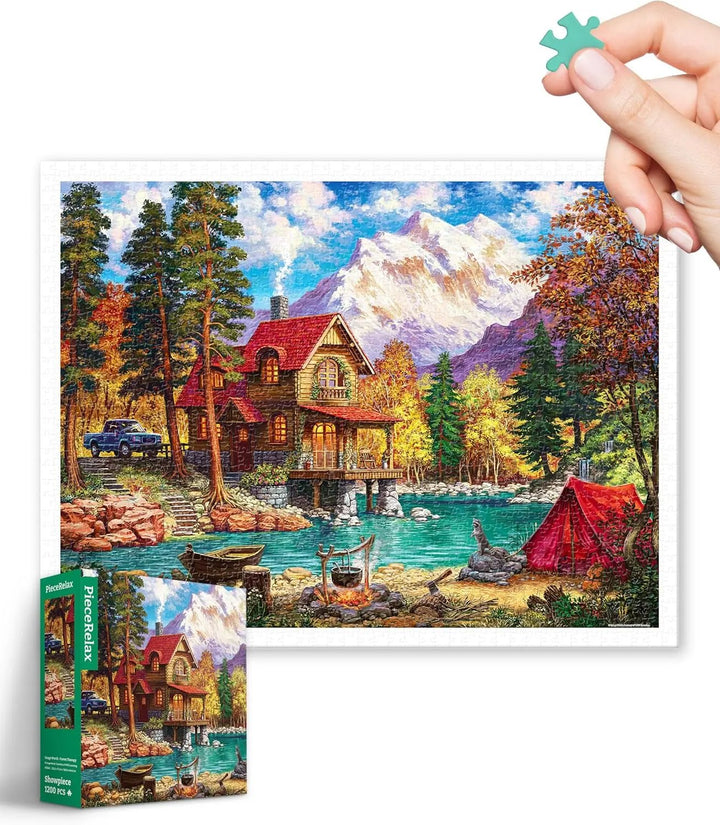 Puzzle 1200 piese pentru adulți și copii 14+, model Forest Therapy, 58,8 x 44,6 cm