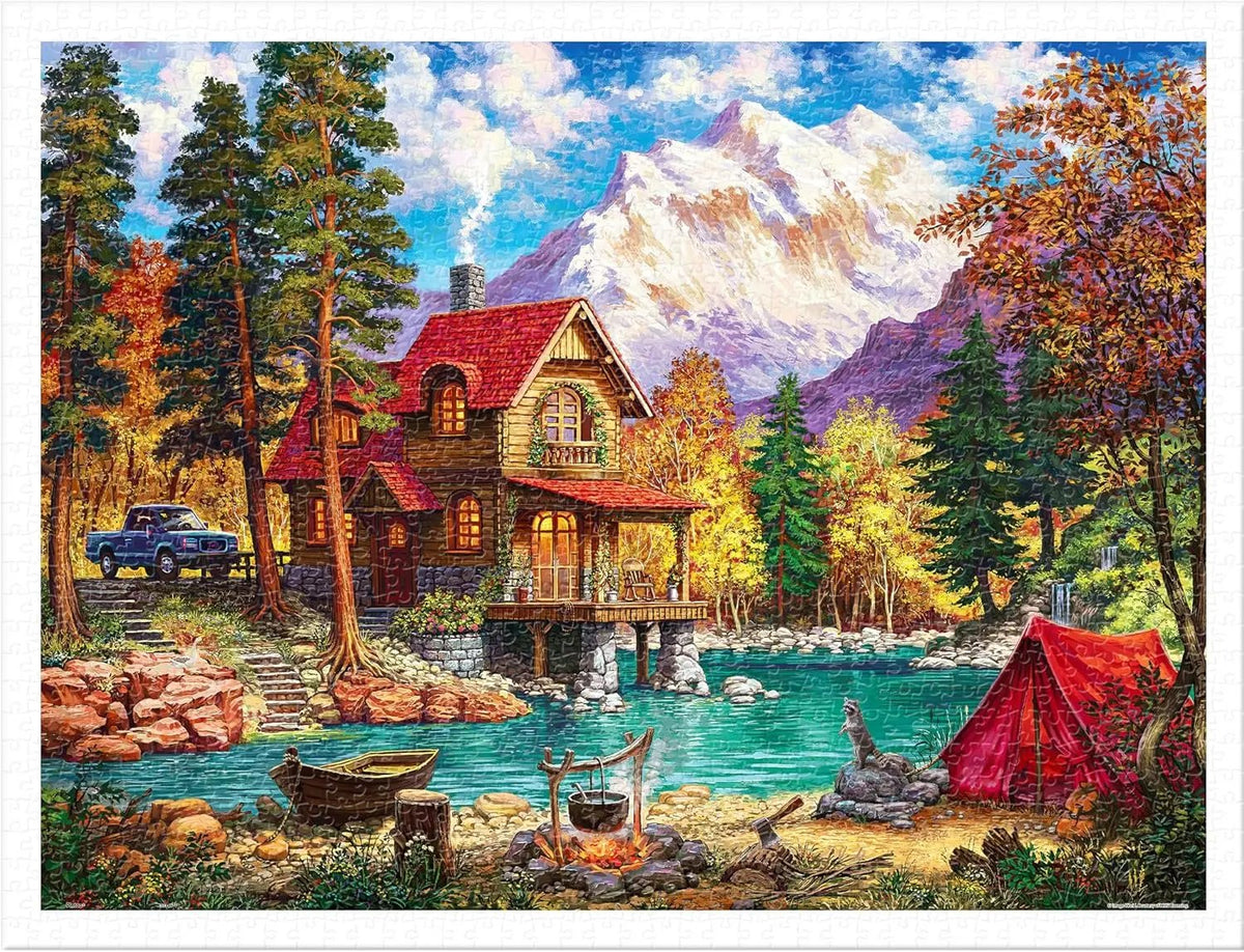 Puzzle 1200 piese pentru adulți și copii 14+, model Forest Therapy, 58,8 x 44,6 cm