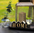 Set 6 lumanari tip stalp din ceara de parafina, 6 x 10 cm, auto-stingere, auriu antic