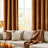 Set 2 draperii catifelate cu inele, 140 x 280 cm, opace si termice, maro