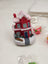 Set decorațiune de Crăciun cu figurine din rășină, scenă mini de iarnă luminoasă, nisip modelabil, lumini LED
