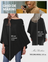 Poncho damă DiaryLook, aspect de cașmir, cu nasturi, ușor, mărime unică 34–50, negru