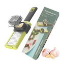Răzătoare manuală pentru usturoi, inox si plastic alimentar, lavabilă